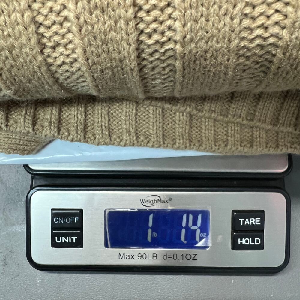 Pretty Garden Fisherman Button Front Womens Cardigan Large Academia Cable Knit - Picture 13 of 13